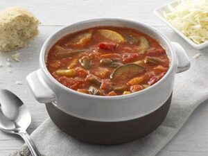 Tomato Soup with Garden Vegetables
