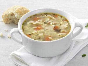 Greek Chicken and Orzo Soup