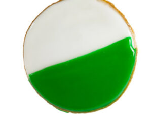 Green and White Cookie