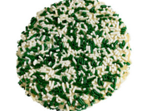 Green and White Sprinkle Cookie