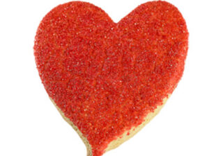 Valentine's Heart Sugar Sanded Cookie