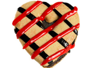 Valentine's Heart Shaped Chocolate Tart Cookie